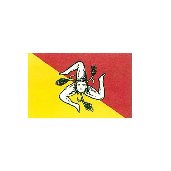Sicily Flag 30 x 45 cm – Durable Polyester Bunting with Indelible Colors