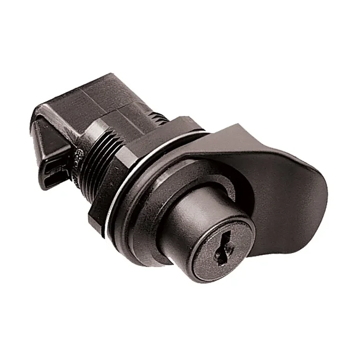 Southco Keylocking Flush/Knob Latch – Black Plastic [93-303]
