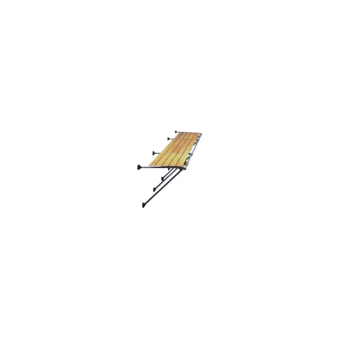 Stainless steel and Doussie wood stern platform 55x200cm TRS2755200