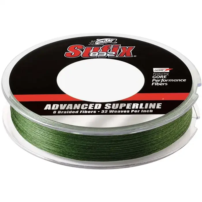 Sufix 832 Advanced Superline Braid – 8lb – Low-Vis Green – 150 yds – 660-008G