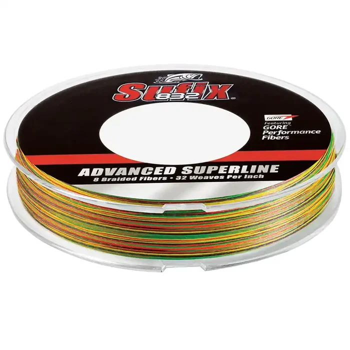 Sufix 832 Braid – 15lb Fire Tiger – 300 Yards – 660-115FT