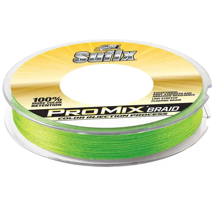 Sufix ProMix® Braid – 40lb – Neon Lime – 300 yds – 630-140L