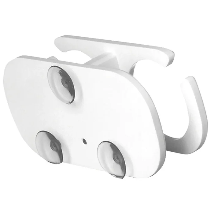 TACO 2-Drink Poly Cup Holder w/Suction Cup Mounts – White