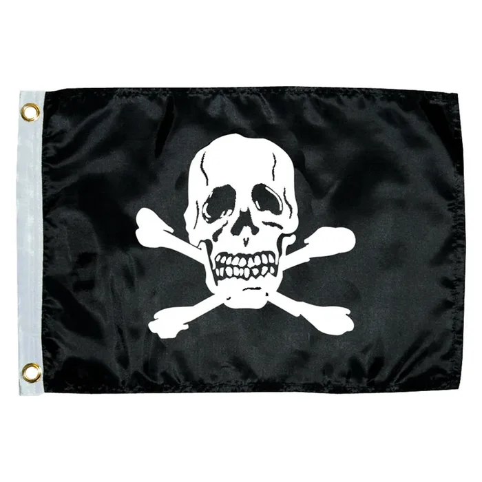 Taylor Made 12″ x 18″ Jolly Roger Novelty Flag – 1818