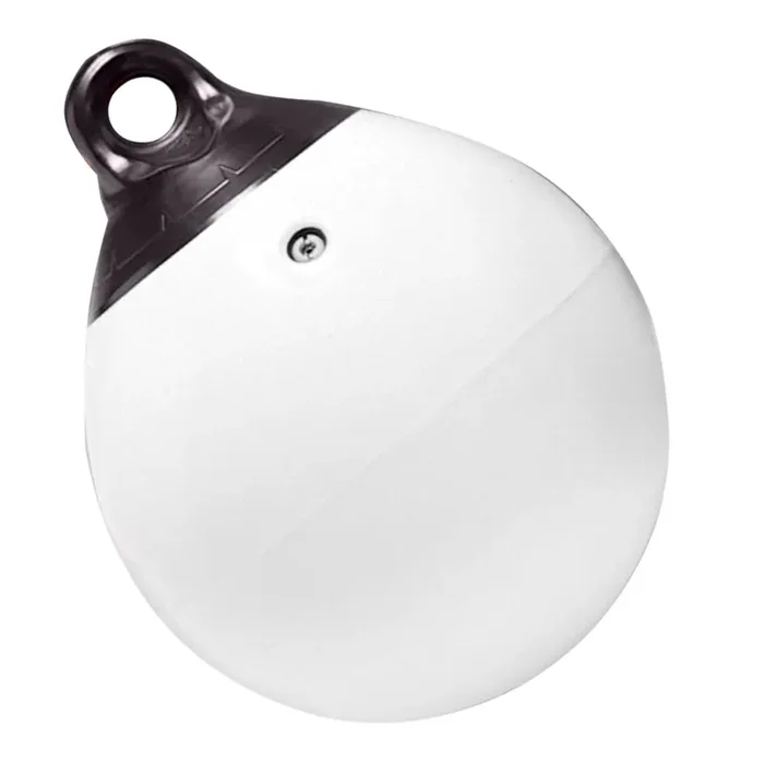 Taylor Made 21″ Tuff End Inflatable Vinyl Buoy – White – 1152