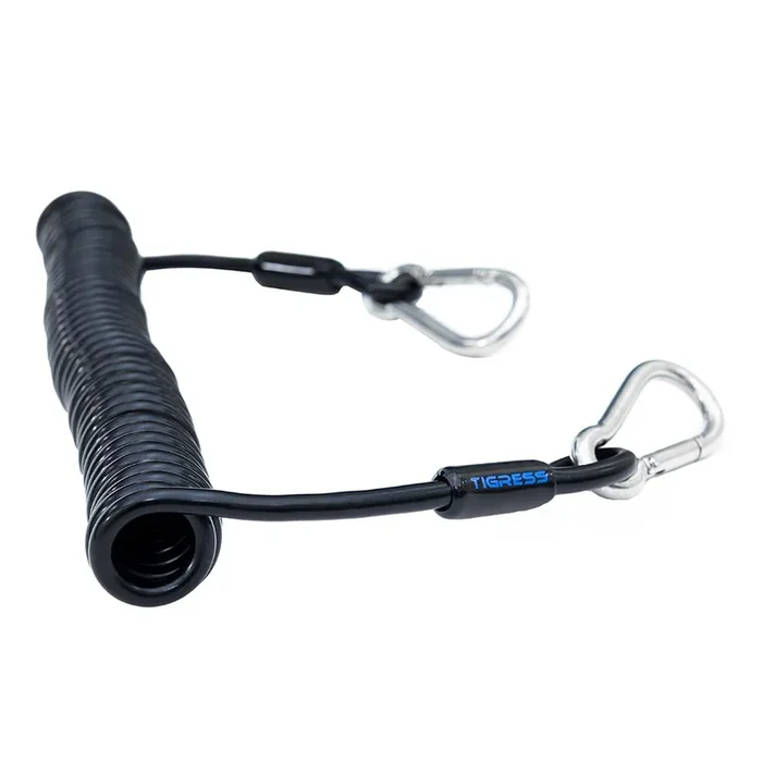 Tigress Light Tackle Coiled Safety Tether – 600lbs
