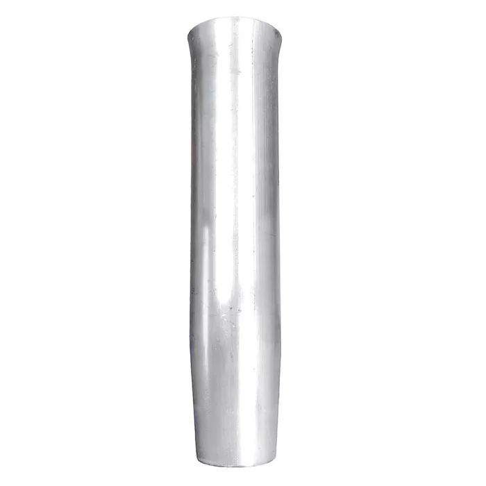 Tigress Weld On Aluminum Flared Rod Holder w/o Blade Mill Finished 10″ [66414]