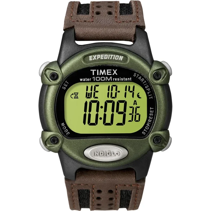 Timex Expedition® Men’s Chrono Alarm Timer – Green/Black/Brown