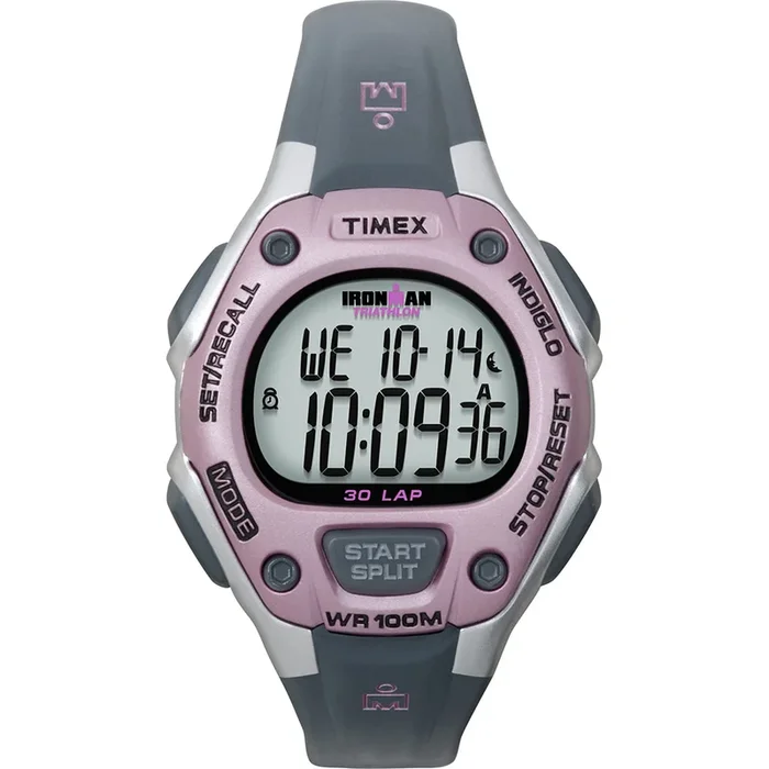 Timex IRONMAN® 30-Lap Mid-Size Watch – Pink/Grey