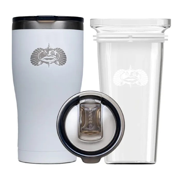 Toadfish Non-Tipping 20oz Tumbler – White