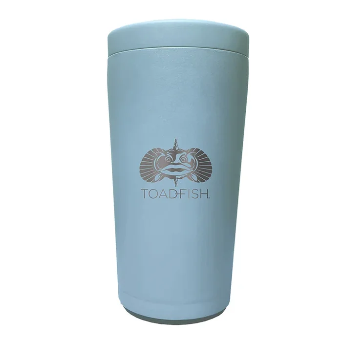 Toadfish Non-Tipping Can Cooler 2.0 – Universal Design – Light Blue