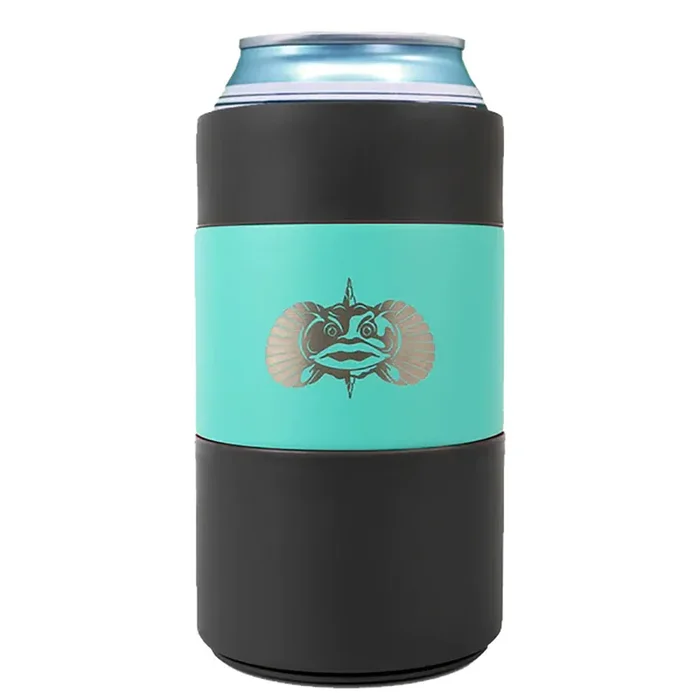 Toadfish Non-Tipping Can Cooler + Adapter – 12oz – Teal