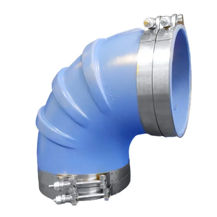 Trident Marine 6″ ID 90-Degree Blue Silicone Molded Wet Exhaust Elbow w/4 T-Bolt Clamps – 290V6000-S/S