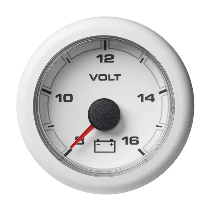 VDO 2-1/16″ (52MM) OceanLink Battery Voltage 8-16 V White Dial & Bezel – A2C1066110001