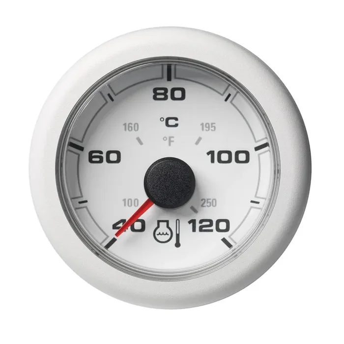 VDO 2-1/16″ (52mm) OceanLink Ocean Link Temperature 120 degreeC / 250 degreeF – White Dial & Bezel – A2C1065970001