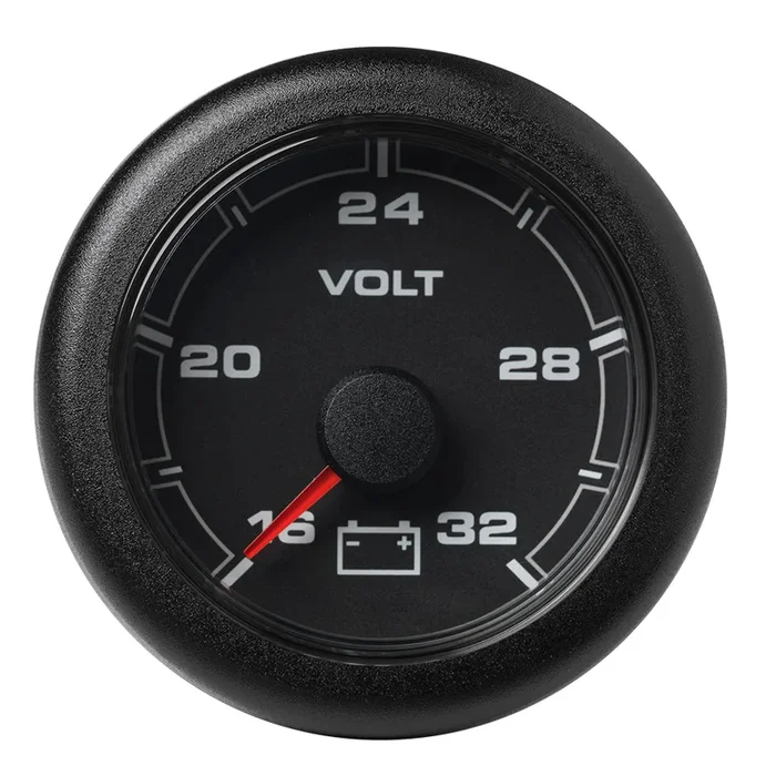 Veratron 52MM (2-1/16″) OceanLink Battery Voltage Gauge – 16 to 32V – Black Dial Bezel [A2C1066120001]