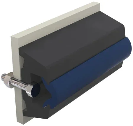 VETUS Vinyl rubbing strake, dark grey, TRAP 55 x 34 mm, coil of 20 m, (price per m) TRAP5534