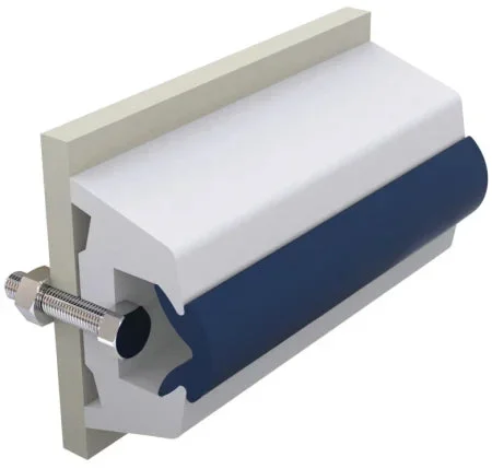 VETUS Vinyl rubbing strake, white, TRAP 70 x 43 mm, coil of 20 m, (price per m) TRAP70W