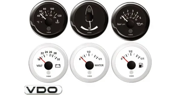 Water temperature Gauge VDO Black 40-120 52 mm