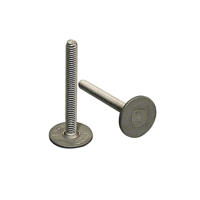 Weld Mount 1.25″ Tall Stainless Panel Stud with 0.62″ Base & 8 x 32 Thread – Qty. 15 – 83220