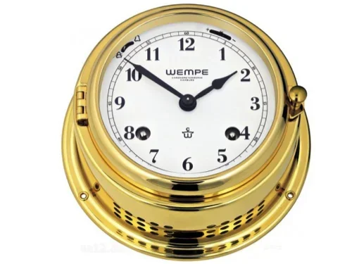 Wempe Bremen II Mechanical Bell Clock Arabic Numerals 150mm – Brass
