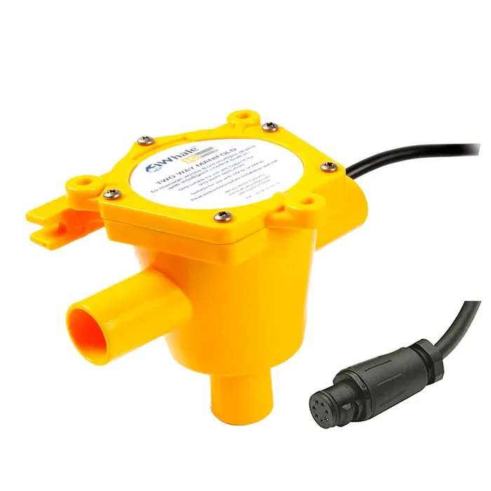 Whale 2-Way Waste Manifold – 12ft Cable – 3/4in Ports