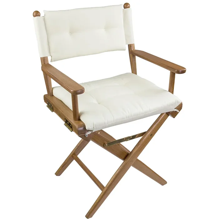 Whitecap Director’s Chair w/Cream Cushion – Teak