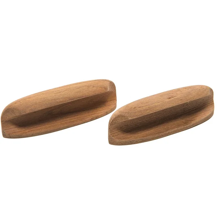 Whitecap Teak Oval Drawer Pull – 4″L – 2 Pack [60147-A]