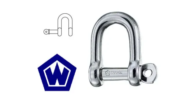 Wichard D Shackle 4mm Pin
