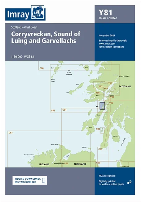 Y81 Corryvreckan, Sound of Luing and Garvellachs (Imray Chart)